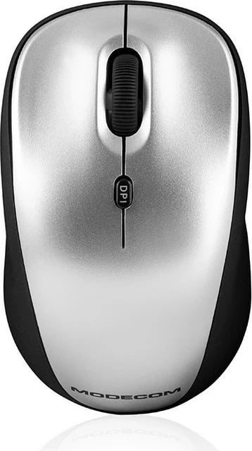 Maus Modecom WM6, wireless, laser, ngjyrë zi-argjendtë