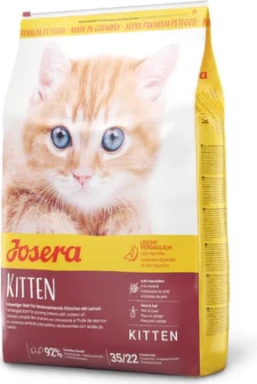 Ushqim i thatë për mace Josera Kitten, 2 kg