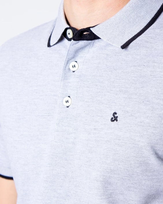 Maicë polo për meshkuj Jack & Jones, hiri 