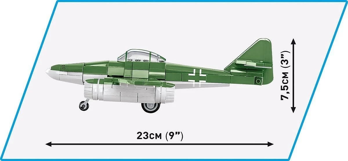 Blloqe ndërtimi COBI Messerschmitt Me262, Gjelbër