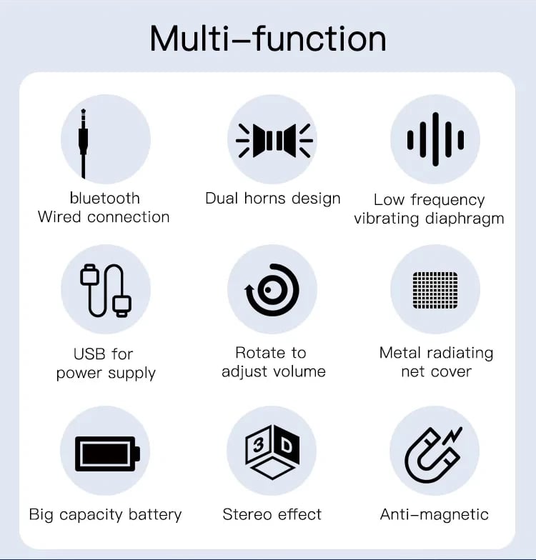 Altoparlant me Bluetooth Yesido YSW05, i zi