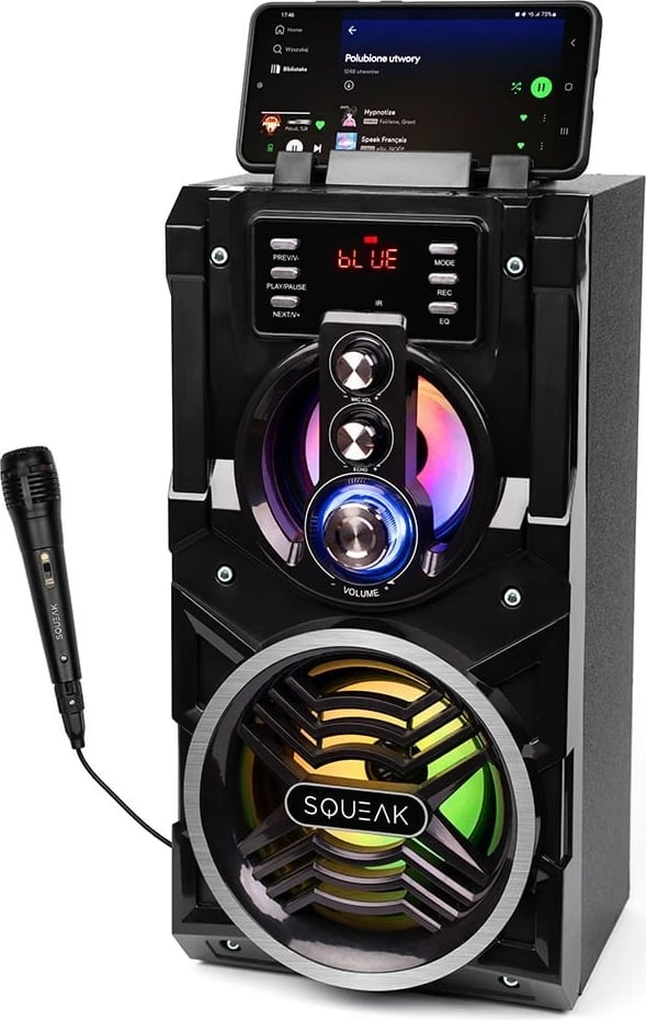 Altoparlant portativ SQUEAK, me Bluetooth dhe Karaoke