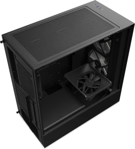 Kasë NZXT H5 Flow RGB, Midi Tower, pa furnizim, 1 x USB 3.1, 1 x USB-C 3.1, audio, e zezë