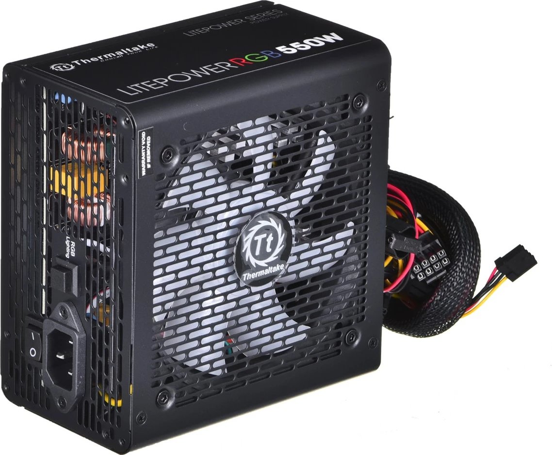 Burim energjie Thermaltake RGB, 550 W, 24-pin, i zi