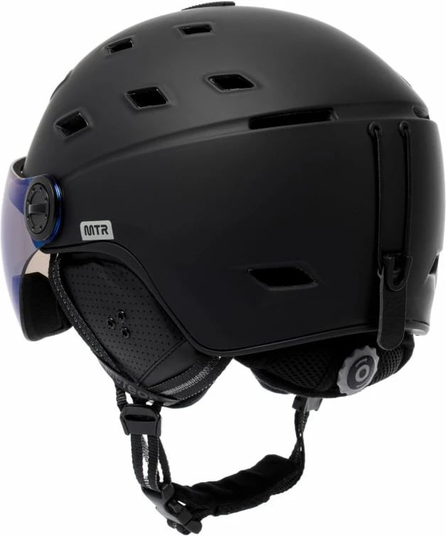 Helmetë për ski Meteor, unisex, e zezë