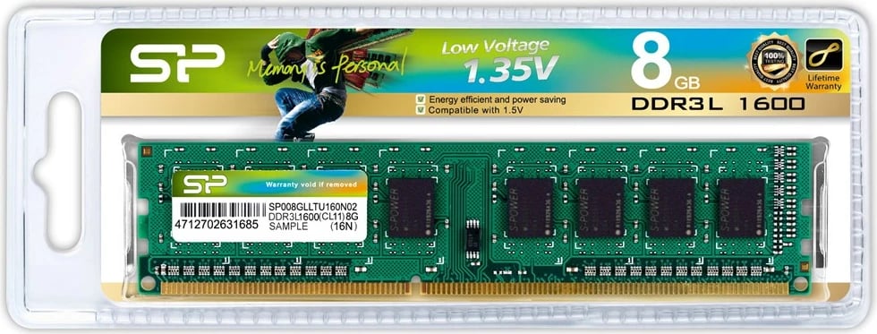 RAM memorie Silicon Power, 1600MHz,  8GB