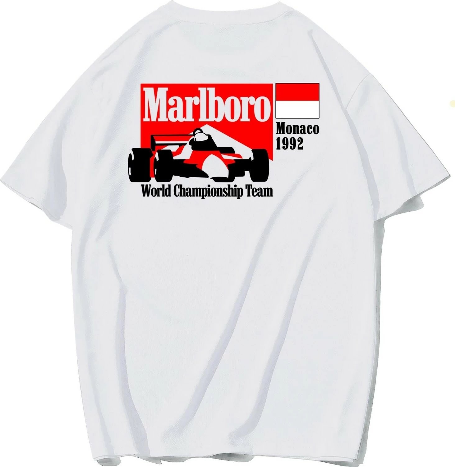 Maicë unisex BRZ Collection F1 1992 Monaco, e bardhë