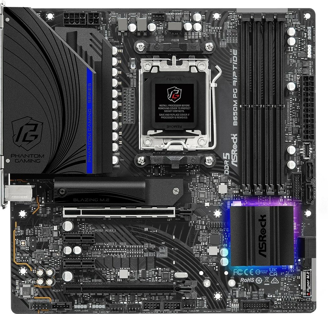 Pllakë amë Asrock B650M PG Riptide AMD B650 , micro ATX