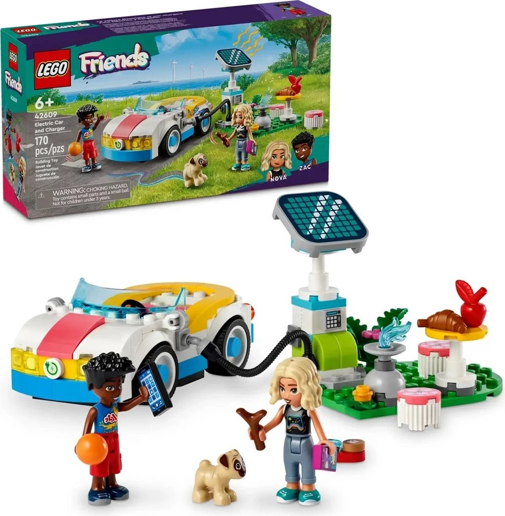 Set LEGO Friends 42609 Electric Car and Charger