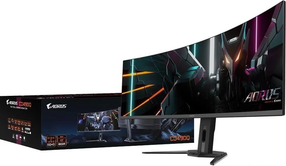 Monitor Gigabyte CO49DQ, 49 inç, HDR, 144Hz