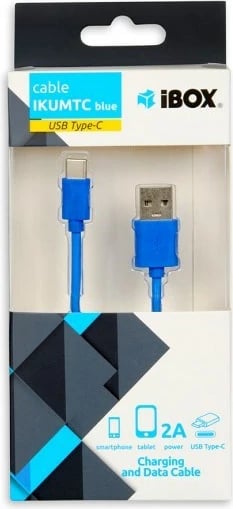 Kabllo USB A/C  iBox IKUMTCB, USB 2.0, e kaltër