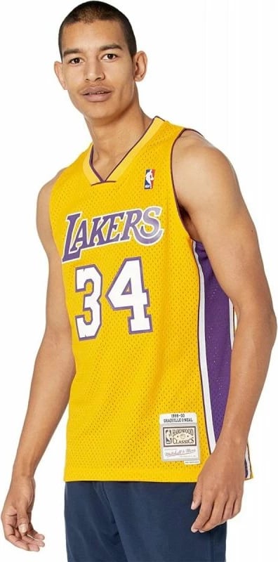 Fanellë për meshkuj Mitchell & Ness Los Angeles Lakers, e verdhë