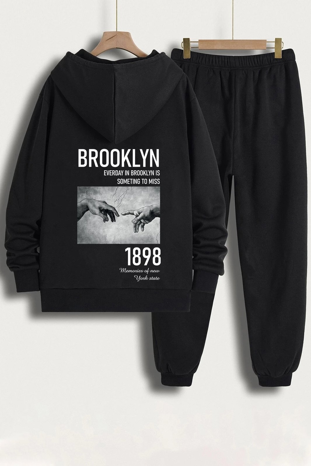 Trenerka unisex ONLYTRENDWEAR 1898 Brooklyn, e zezë