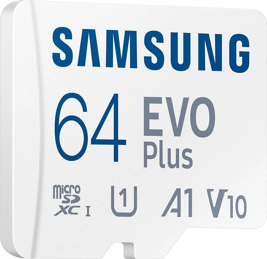 Kartelë memorie Samsung EVO PLUS microSDXC 64GB, UHS-I, U1, Adapter SD