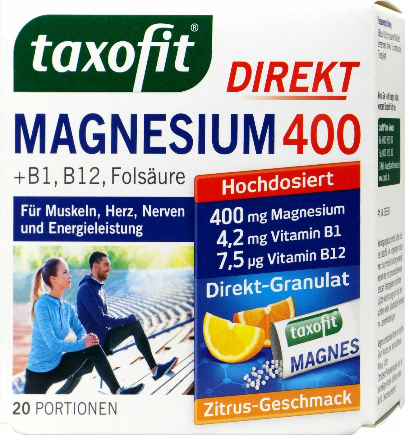 TAXOFIT MAGNESIUM 400 DIR-GRA TAB 20