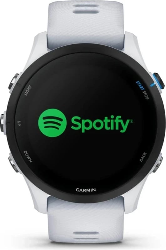 Smartwatch Garmin Forerunner 255 Music, 45mm, GPS, e bardhë 