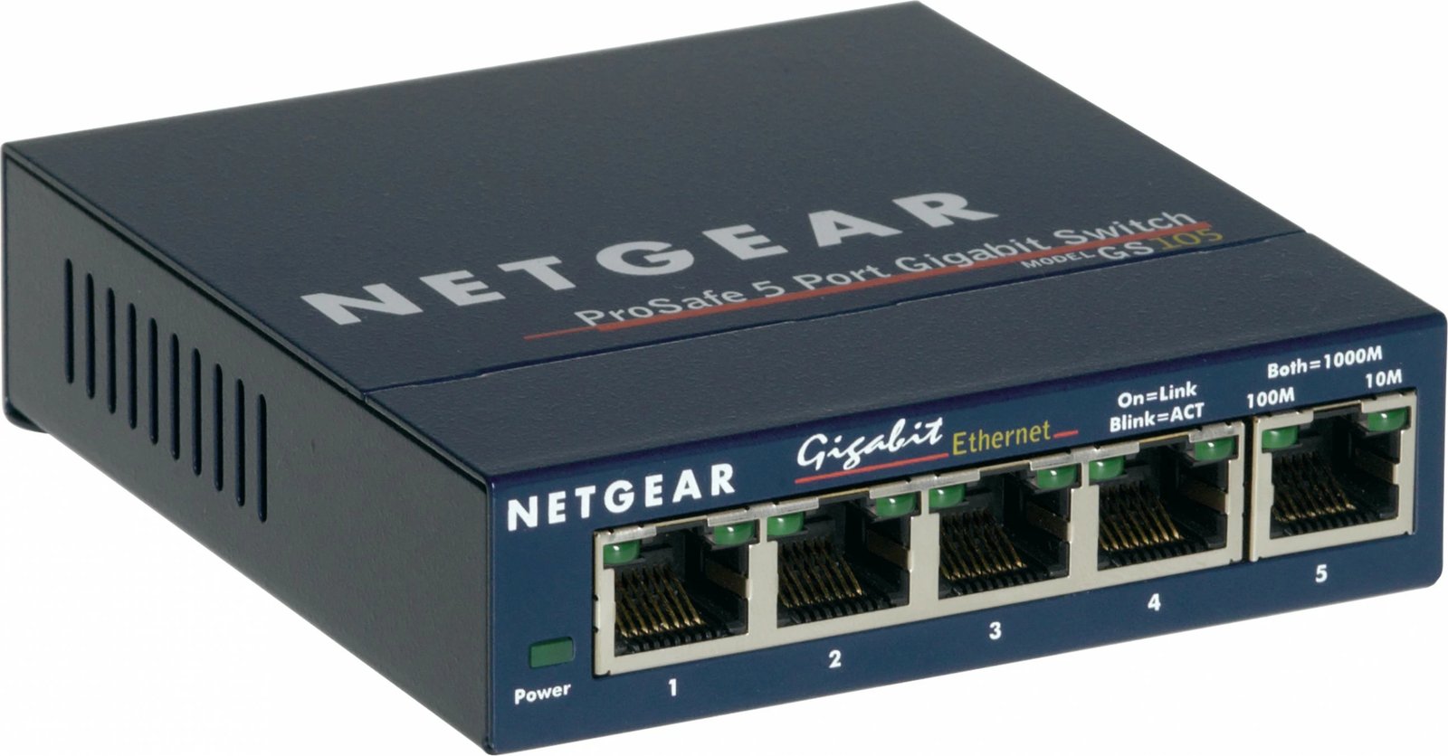 Switch NETGEAR GS105, Unmanaged, Gigabit Ethernet (10/100/1000)