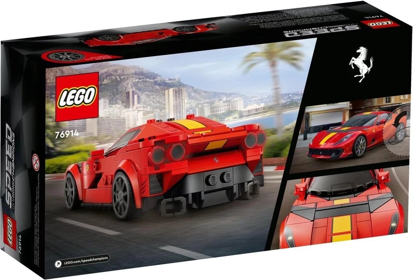 Lodër për fëmijë LEGO Speed Champions 76914, Ferrari 812