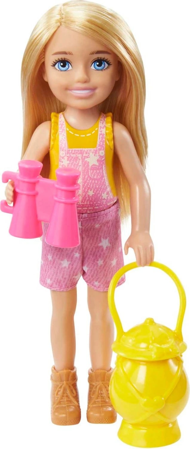 Seti i lojës Barbie Chelsea Aventura në Kampim, me shumë ngjyra