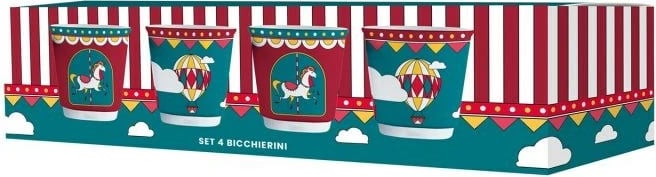 Set filxhanësh espresso Bialetti Winter Wonderland, porcelan, 90 ml, Turquoise