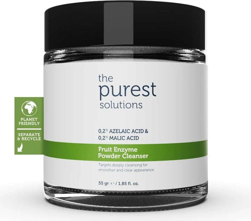 Pastrues pluhur me enzimë frutash - The Purest Solutions (%0,2 Azelaic Acid & %0,2 Malic Acid), 55 gr