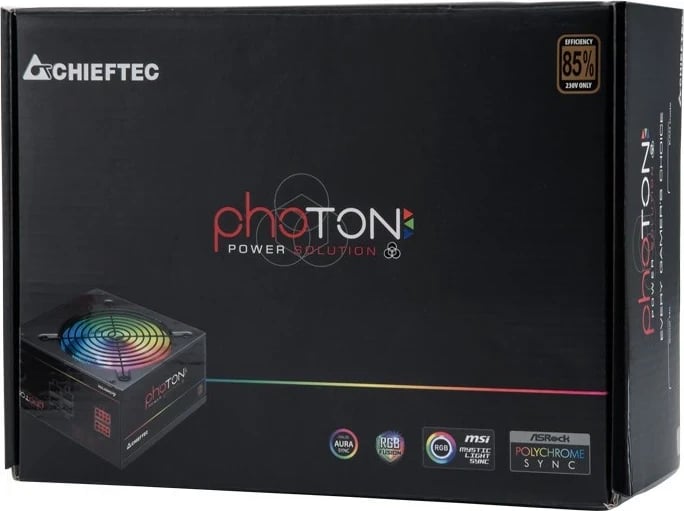 Njësia e furnizimit me energji Chieftec Photon, 650 W, 24-pin ATX, PS/2, e Zezë