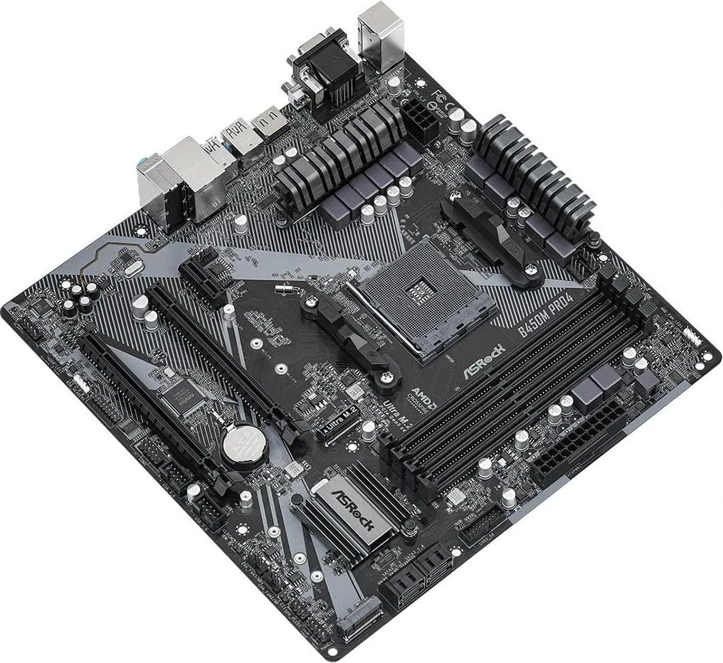 Pllakë amë ASRock, B450M Pro4 R2.0, AMD B450