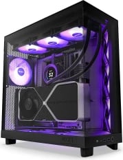 Kasë kompjuteri NZXT H6 Flow RGB (CC-H61FB-R1) - e zezë