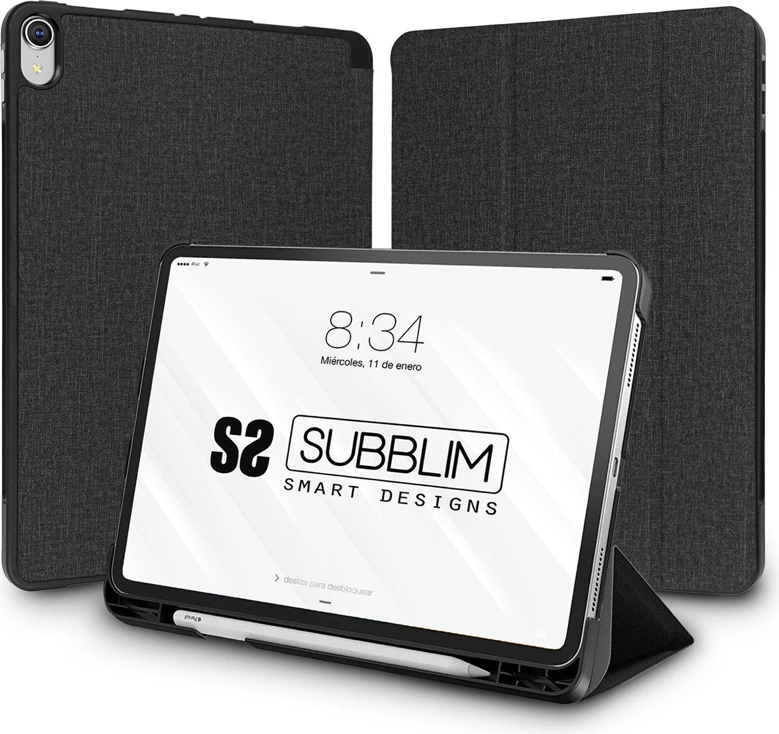 Mbështjellës tablet SUBBLIM SHOCK iPad 10.9" 10A Gen i zi