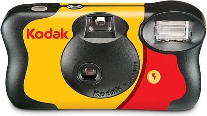 Kamerë filmike Kodak Fun Saver 27 foto, e zezë, e kuqe, e verdhë