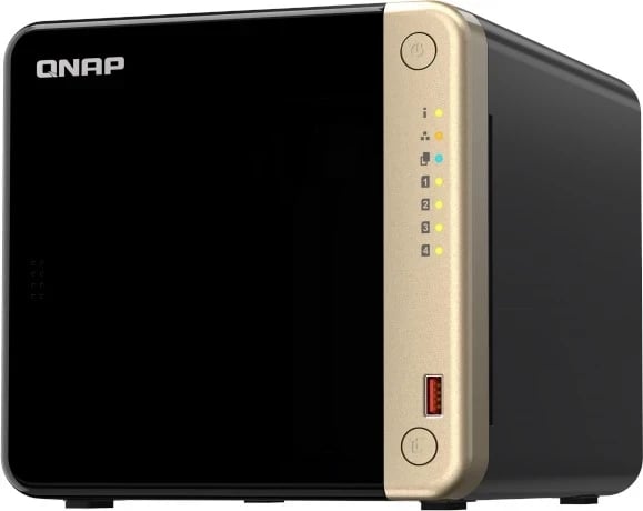 NAS Qnap TS-464-8G, 8GB RAM, 4 porte Gigabit RJ-45, HDMI, USB, i zi