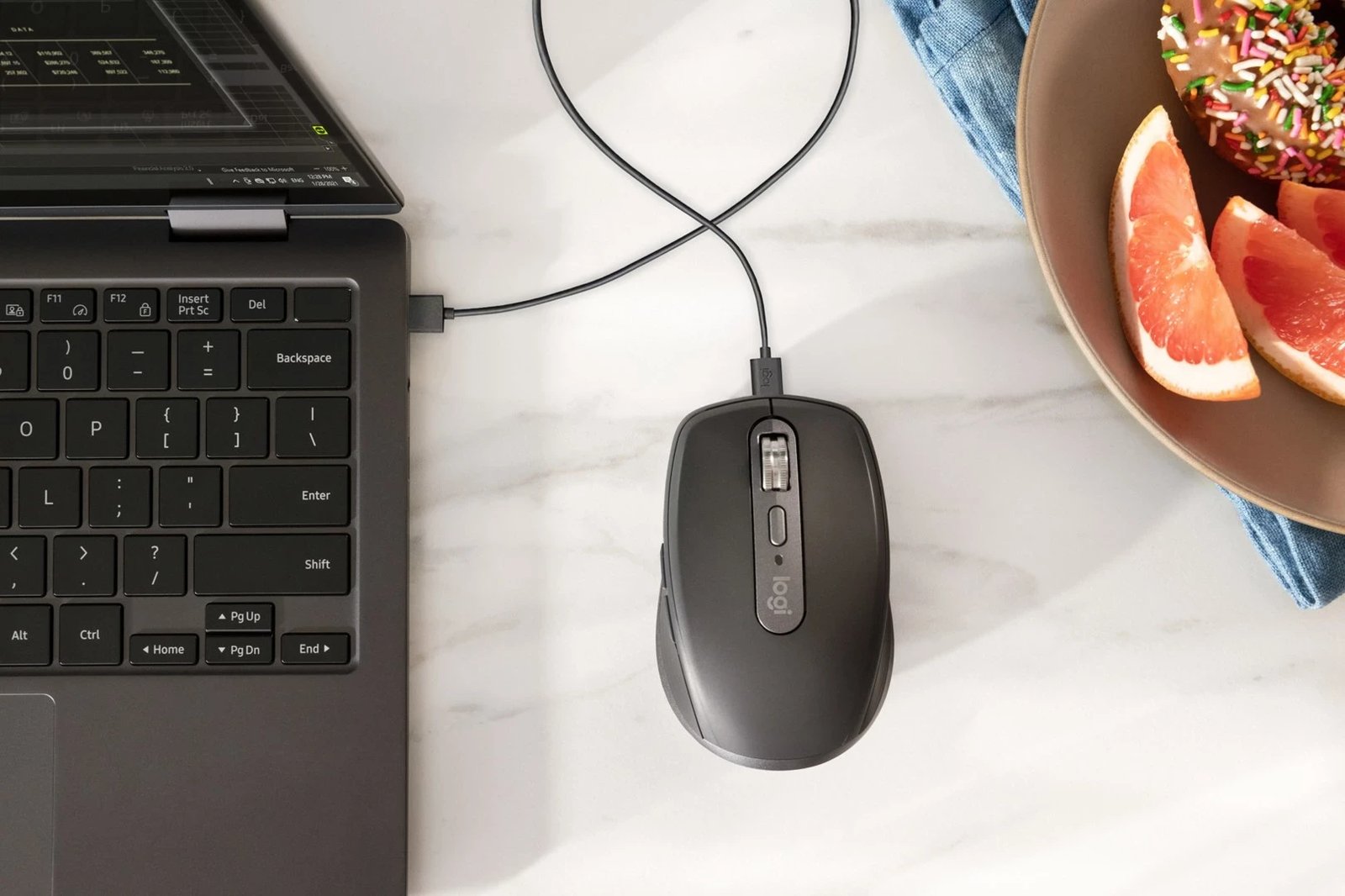 Maus Logitech MX Anywhere 3S, me lidhje RF Wireless + Bluetooth, 8000 DPI