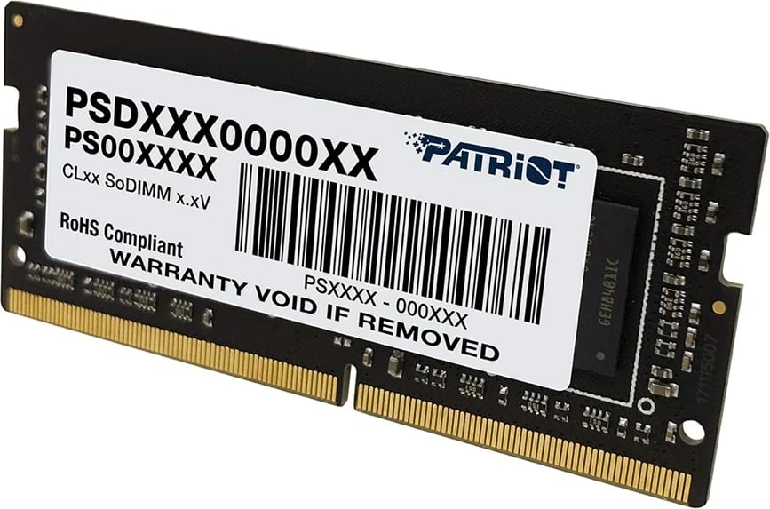 RAM Memorje Patriot SIGNATURE DDR4 SO-DIMM 8GB 3200MHz, e zezë