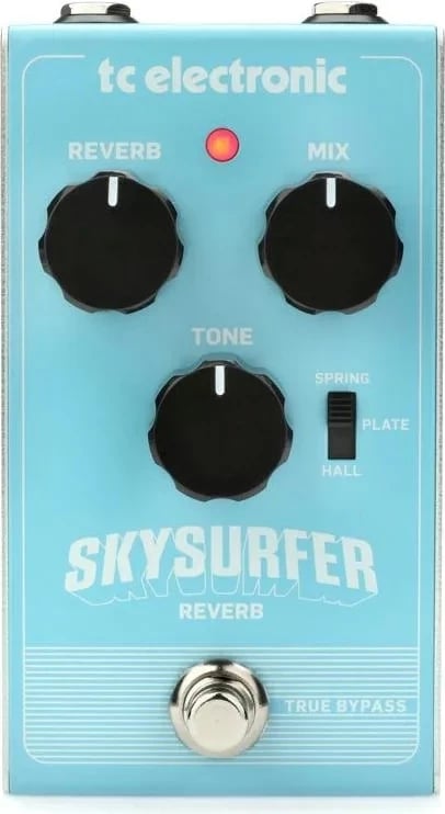 Efekt kitarë TC Electronic Skysurfer Mini Reverb, ngjyrë blu