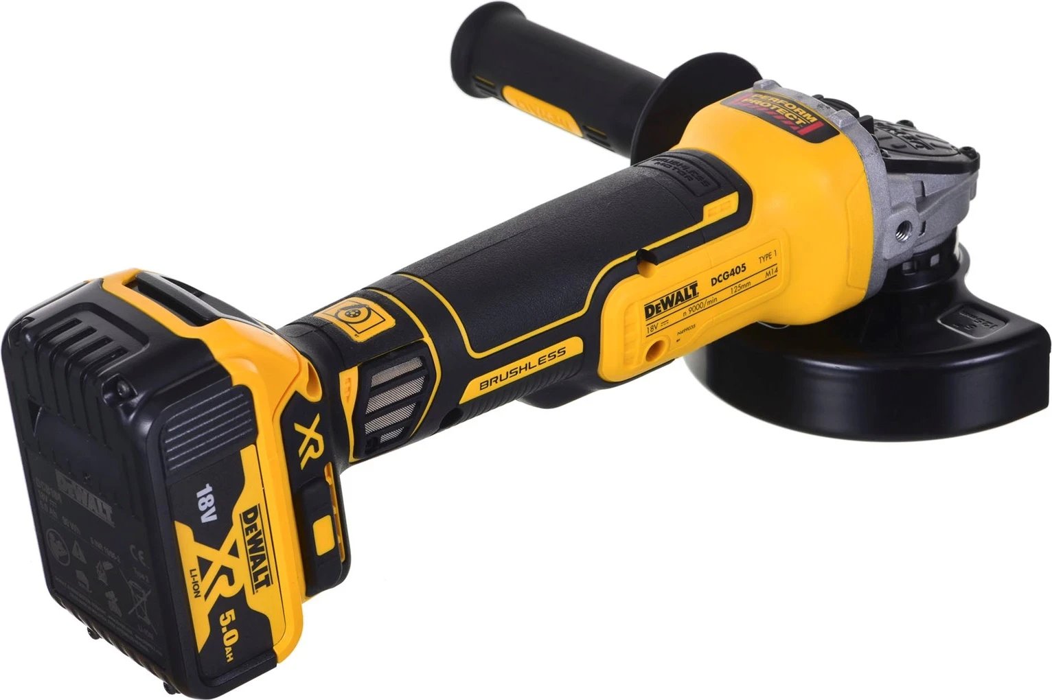 Set Kombinuar DeWalt 18V DCD796, DCG405 + 2x5,0Ah DCK208