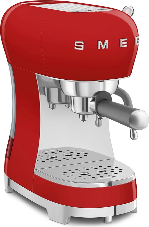 Aparat per Kafe SMEG 50´STYLE në ngjyrë të kuqe