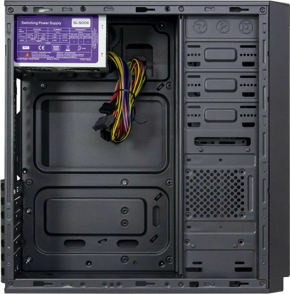 Kasë Inter-Tech IT-5916, Tower, PC, ATX, micro ATX, e zezë