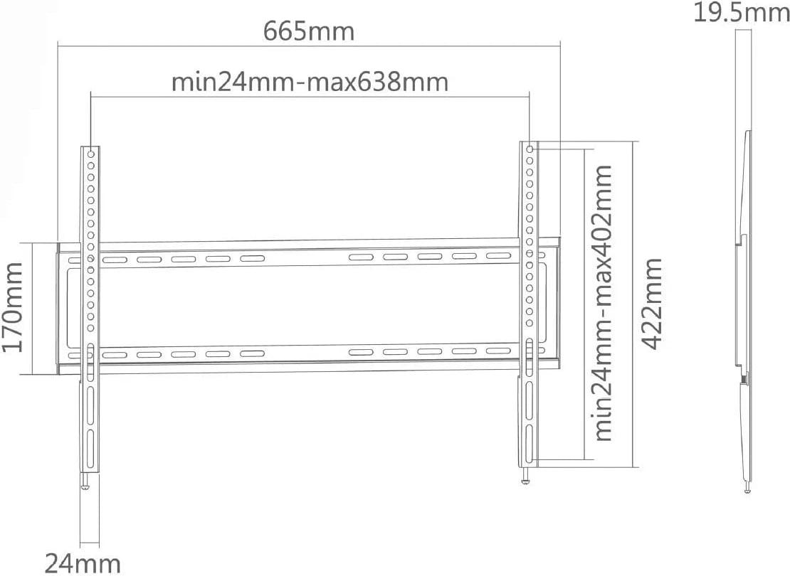 Mbajtëse TV Superior Electronics SUPSTV006 37"-70"