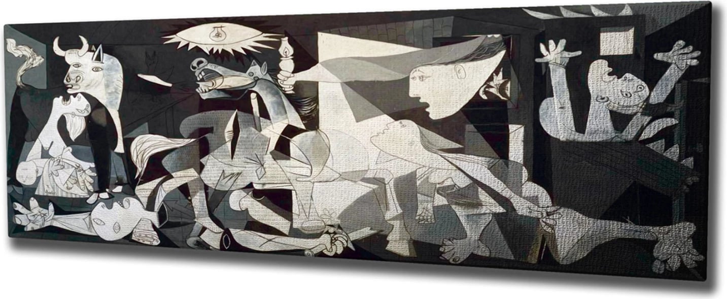 Pikturë dekorative në kanavacë, Picasso Guernica, FH7198.03, 80x3x30 cm