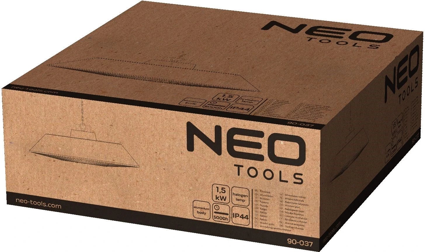 Ngrohës me rrezatim nga alumini për tavan NEO Tools 90-037, 1500W