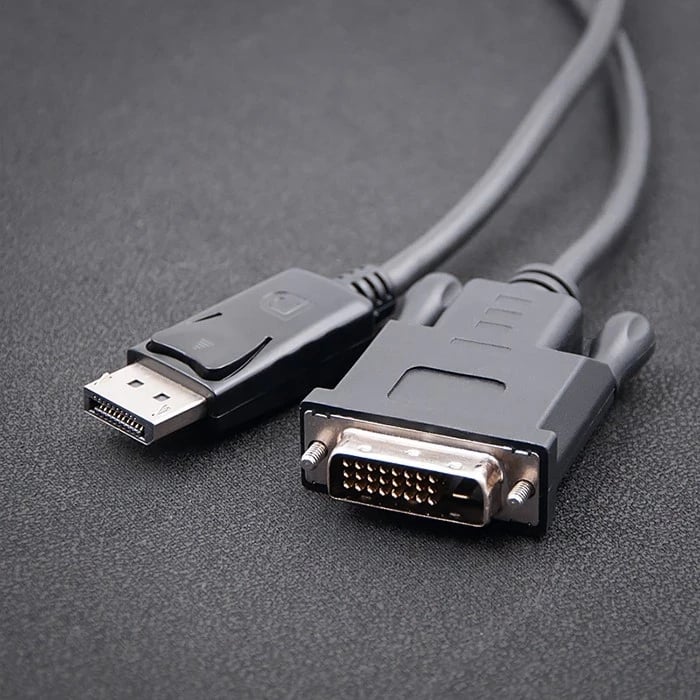 Kabllo Qoltec DisplayPort në DVI, 1.8m, e zezë