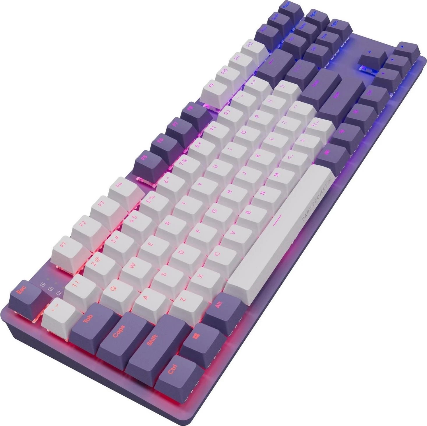 Tastierë Dark Project KD87A, RGB, 87 taste, violet