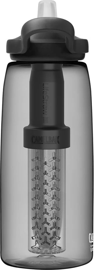 Shishe me filtër CamelBak eddy+ 1L, LifeStraw, Qymyr