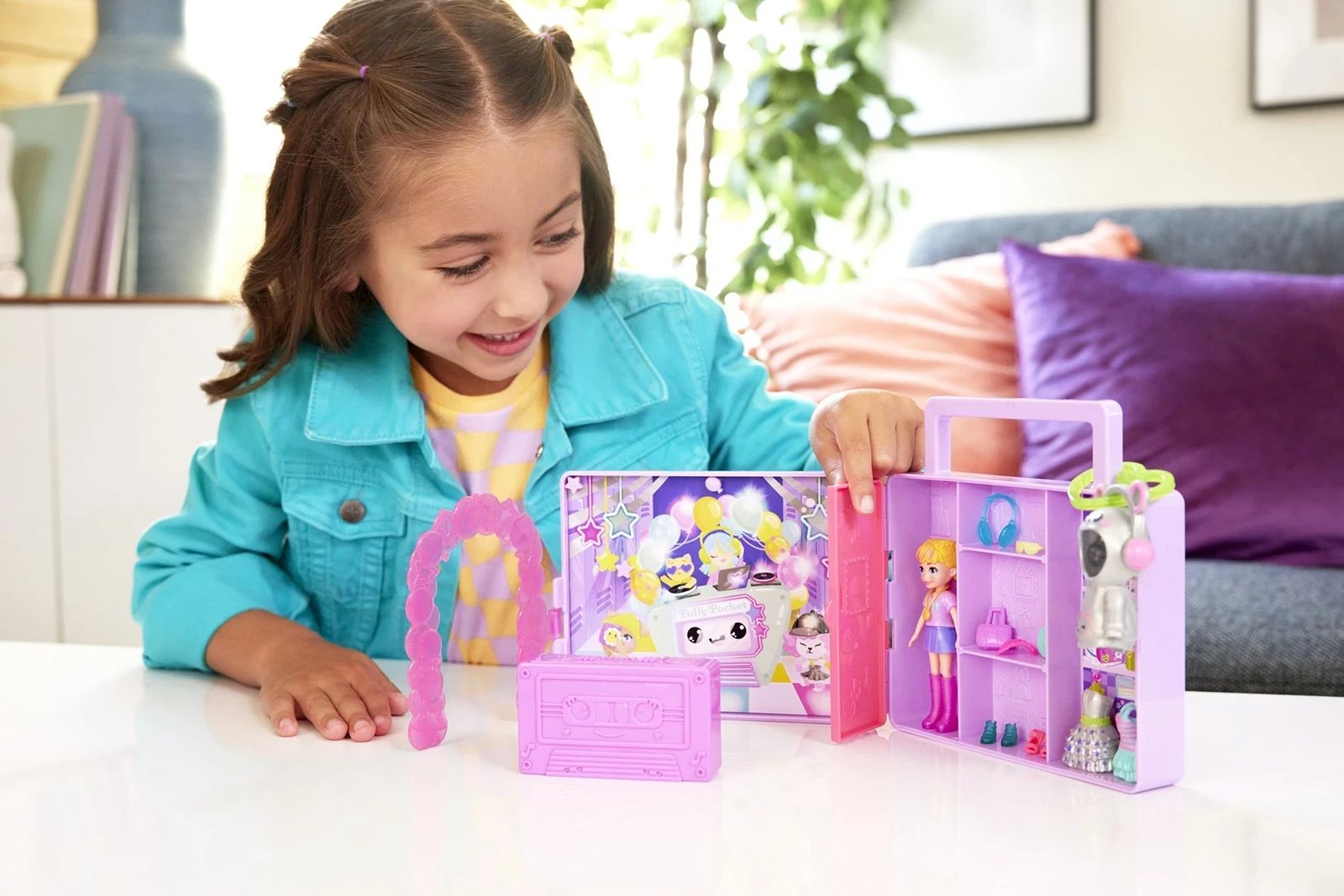 Set lojërash Polly Pocket Disco Dance Fashion Reveal, MATTEL, shumëngjyrësh