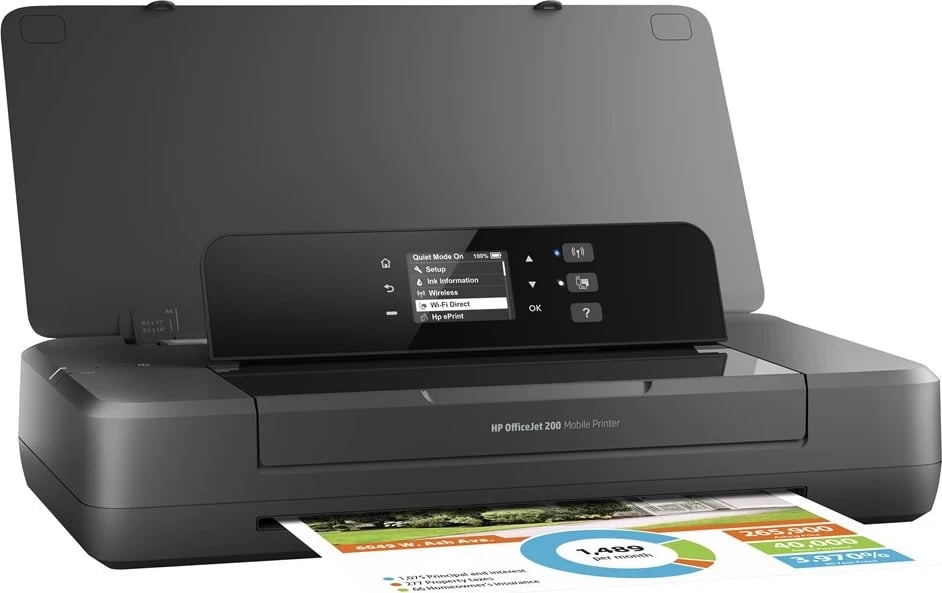 Printer mobil HP Officejet 200, për printim