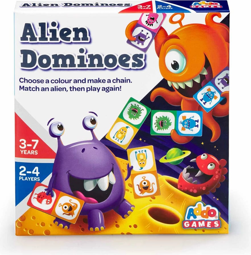 Addo Games Alien Dominoes Mini Card Game