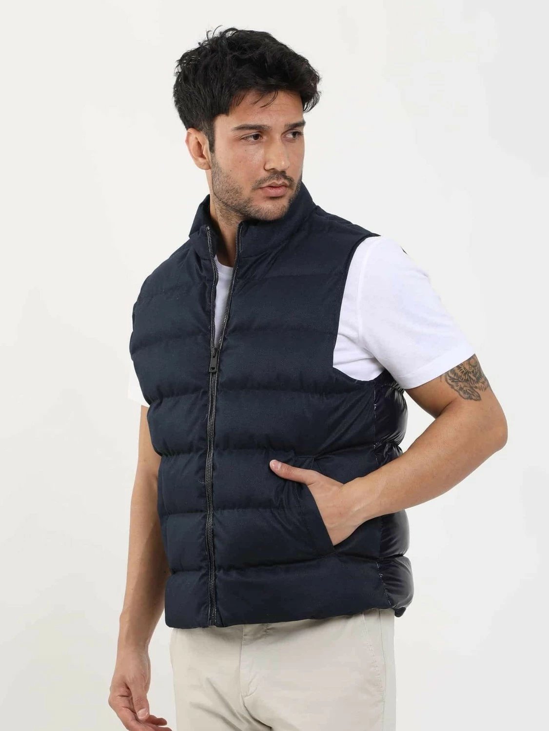 Jelek puffer për meshkuj Dufy, navy blue