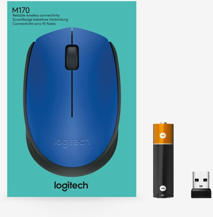 Maus pa tel Logitech M170, blu