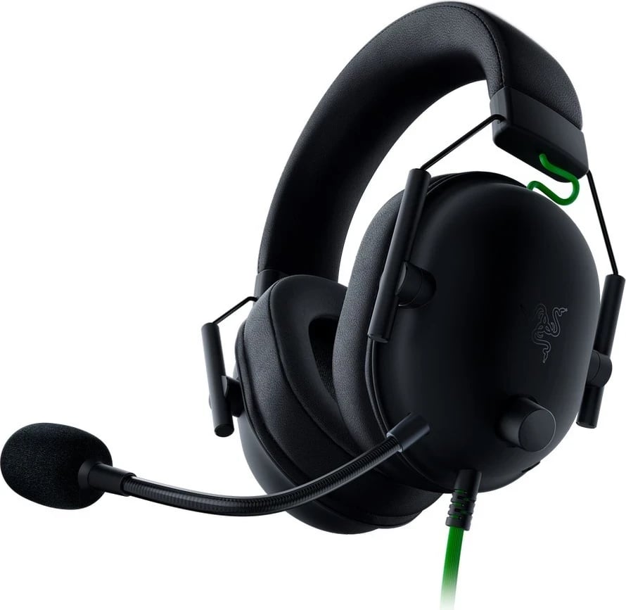 Kufje gaming Razer BlackShark V2 X USB, 7.1, të zeza-jeshile