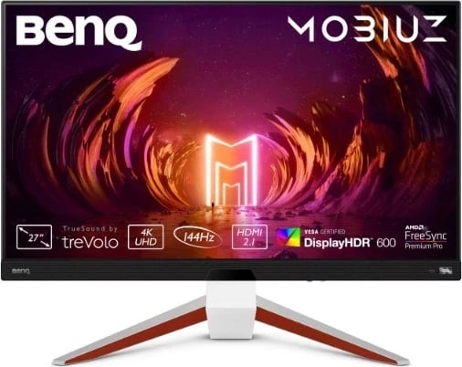 Monitor BenQ EX2710U, 27", 4K Ultra HD, i bardhë